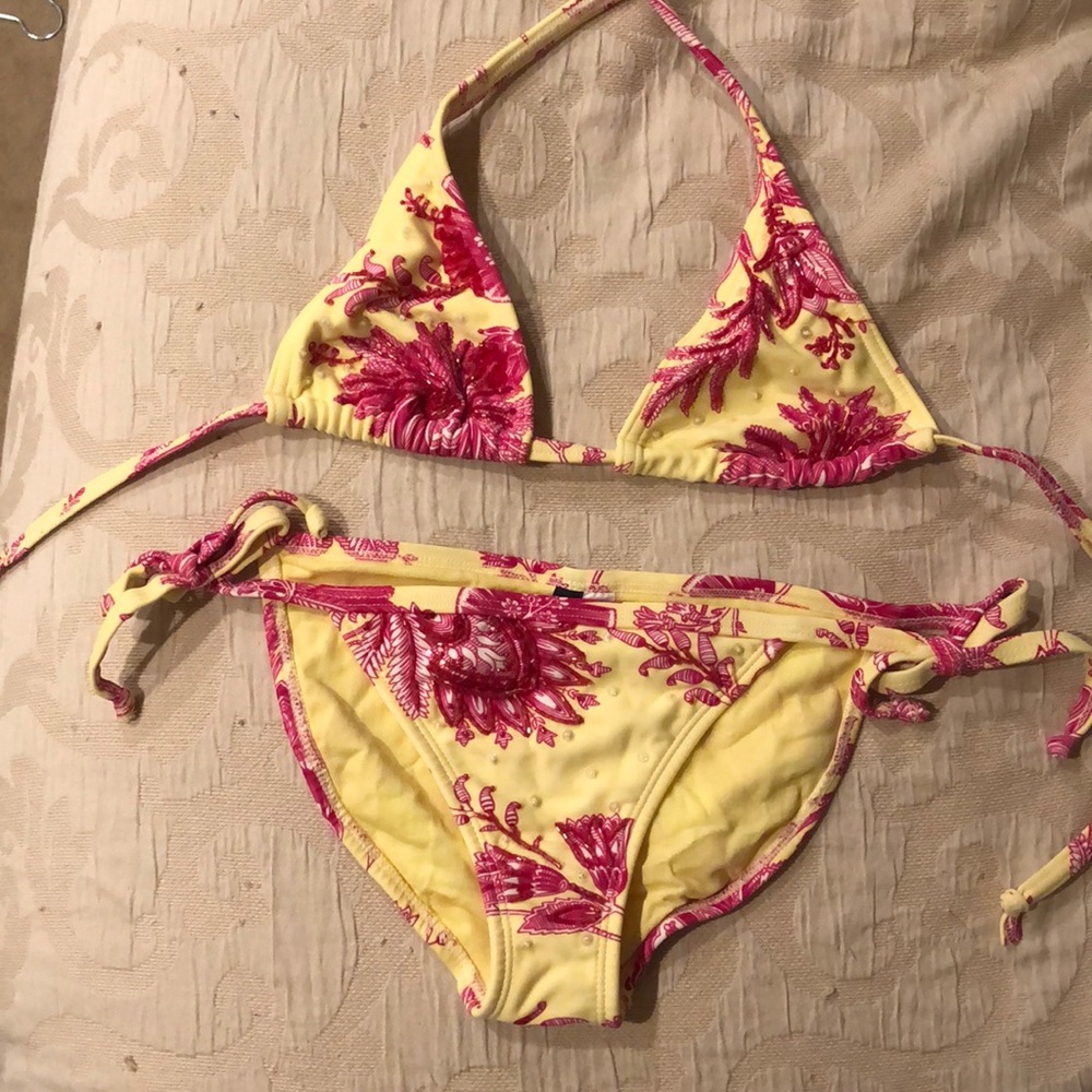 Pink and yellow Vix bikini